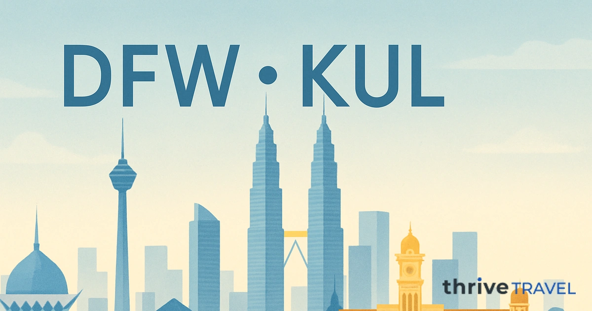 Dallas to Kuala Lumpur