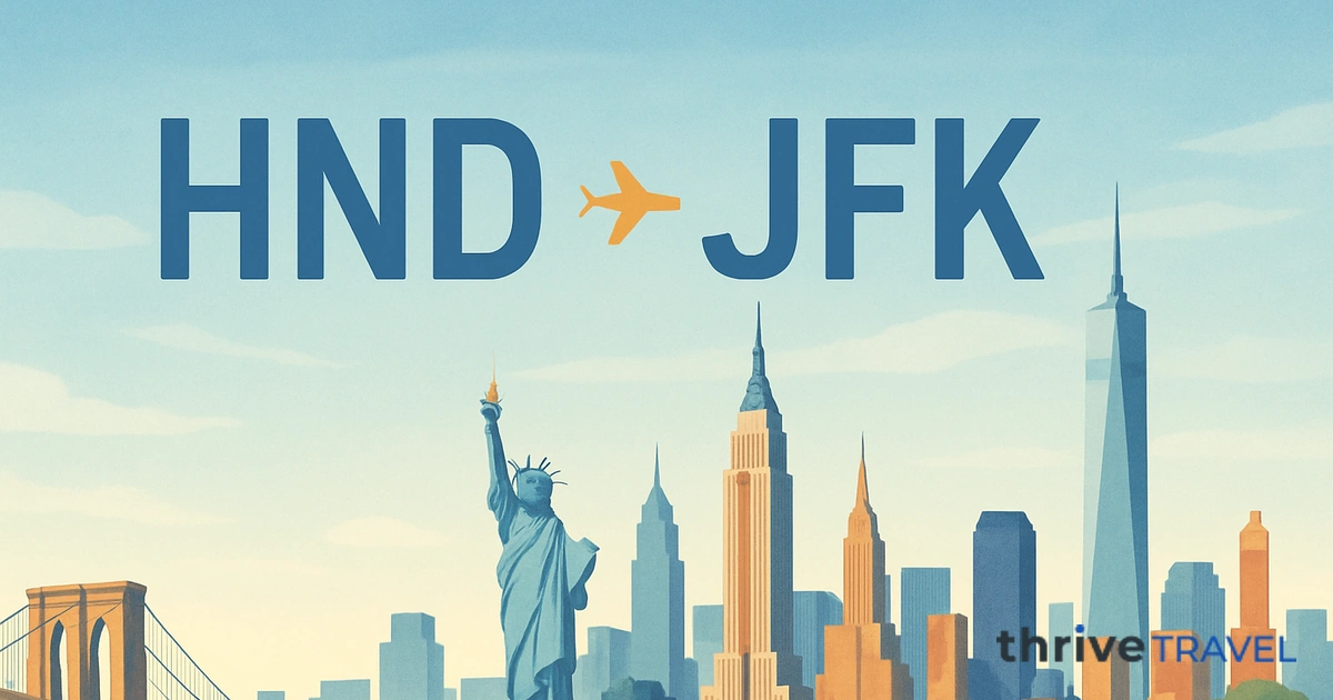 Tokyo to New York