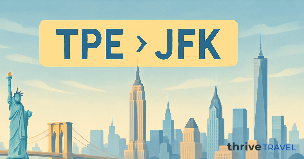 Taipei to New York