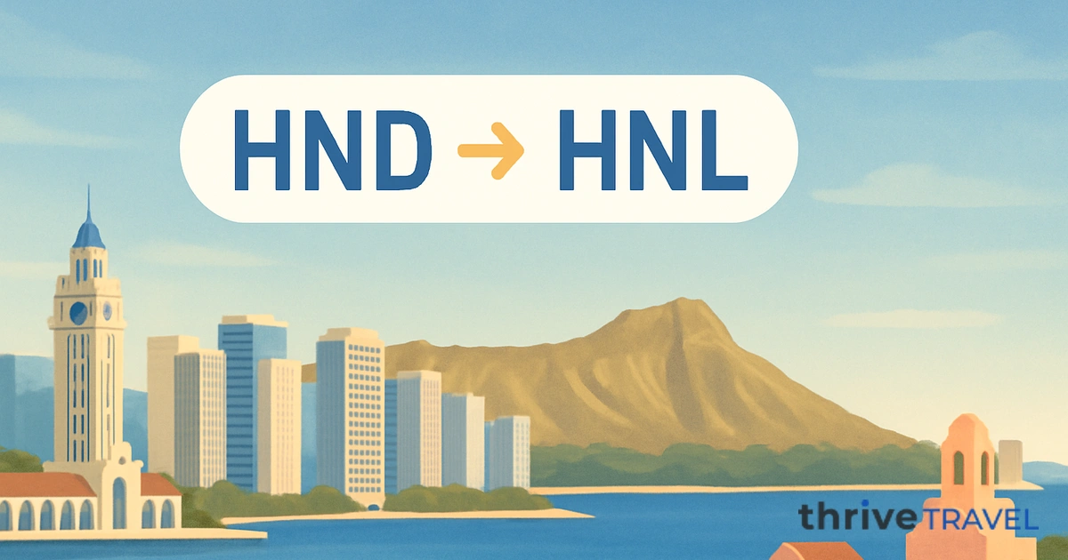 Tokyo to Honolulu
