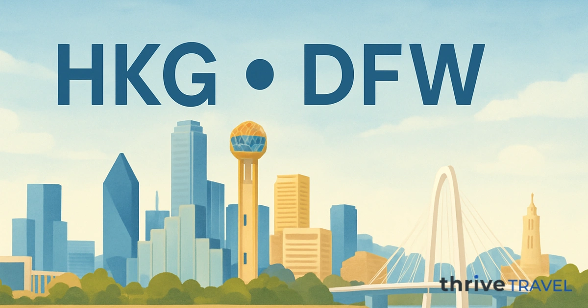 Hong Kong to Dallas