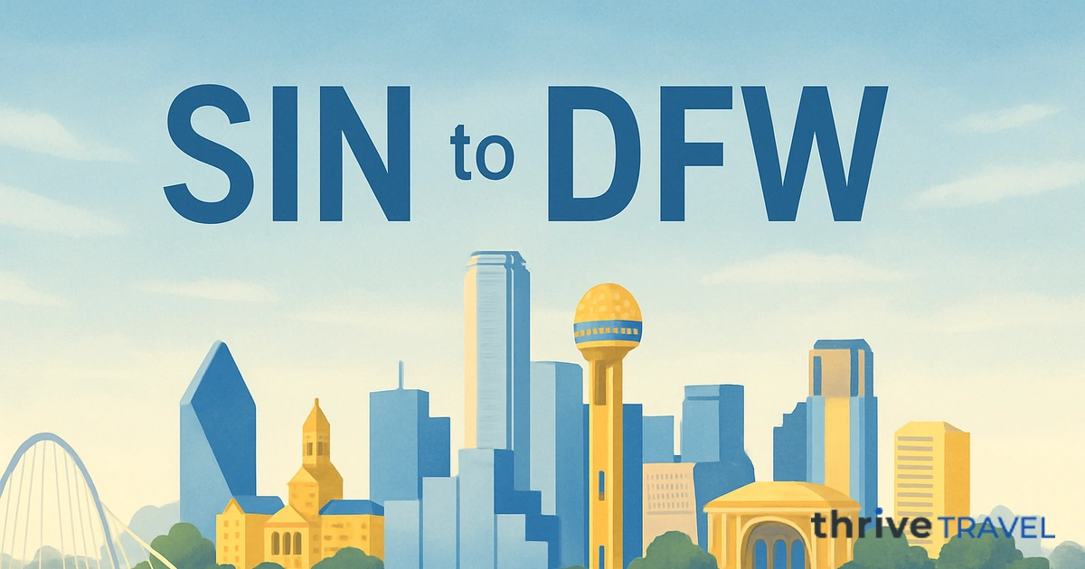 Singapore to Dallas