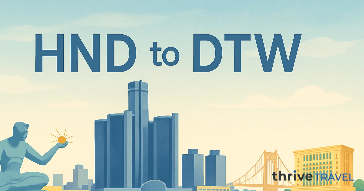 Tokyo to Detroit