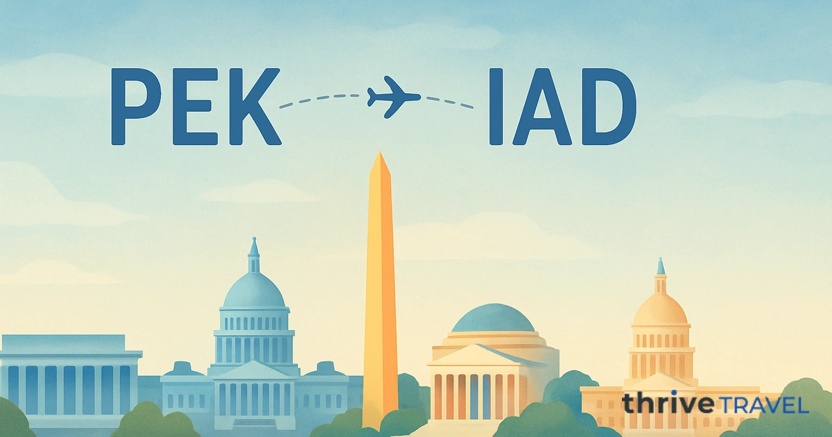 Beijing to Washington D.C.