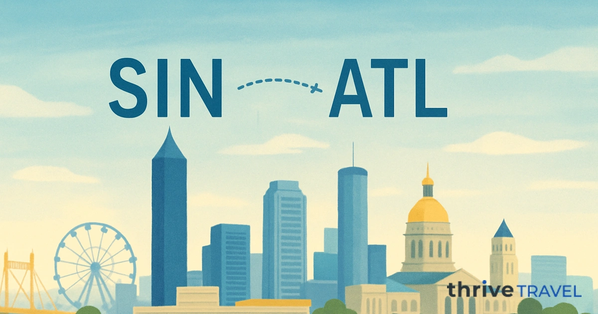 Singapore to Atlanta