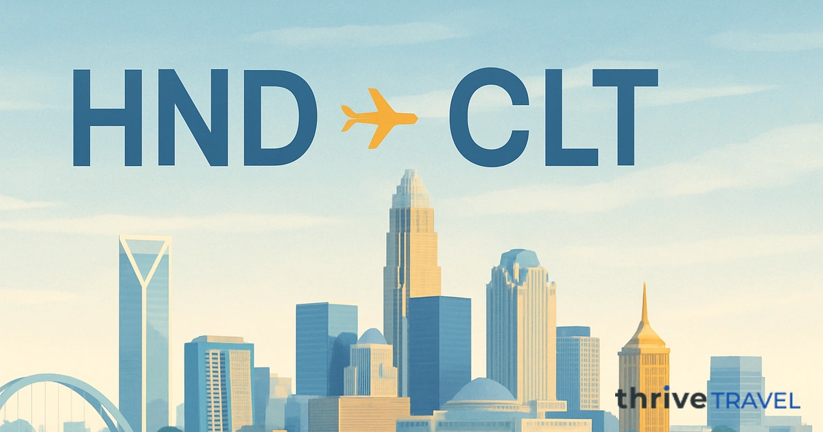 Tokyo to Charlotte