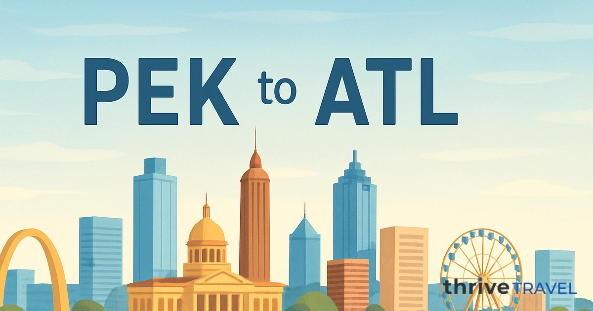 Beijing to Atlanta