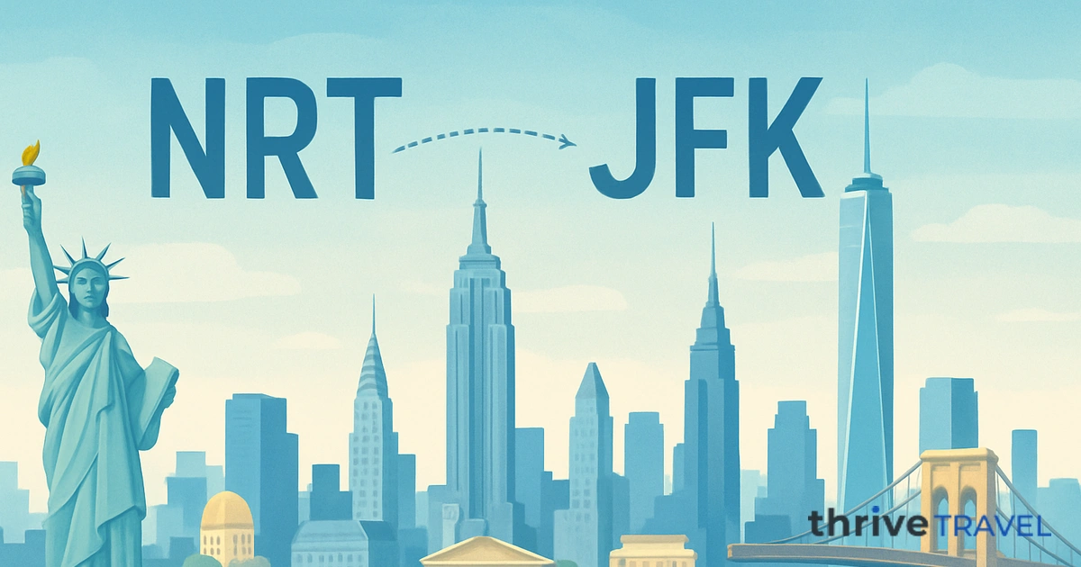 Tokyo to New York