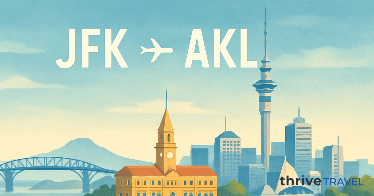 New York to Auckland