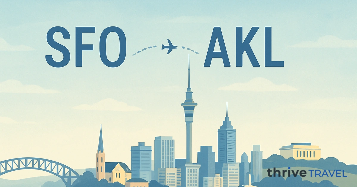 San Francisco to Auckland