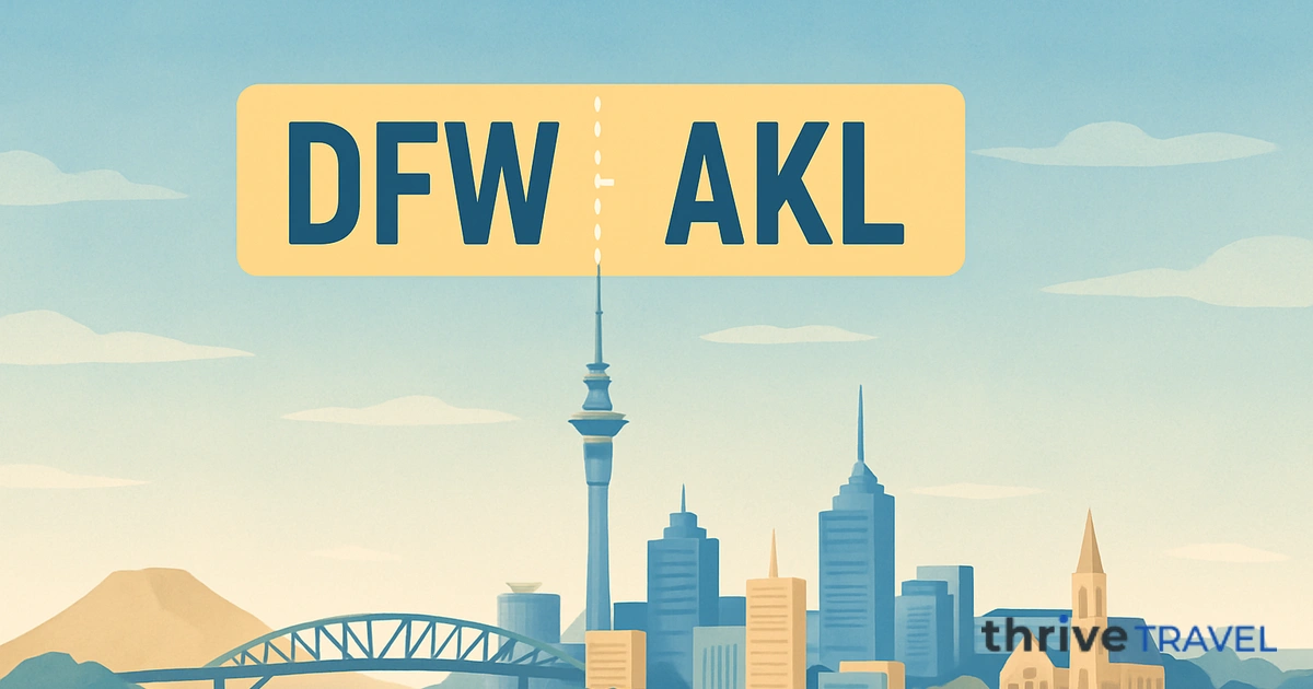 Dallas to Auckland