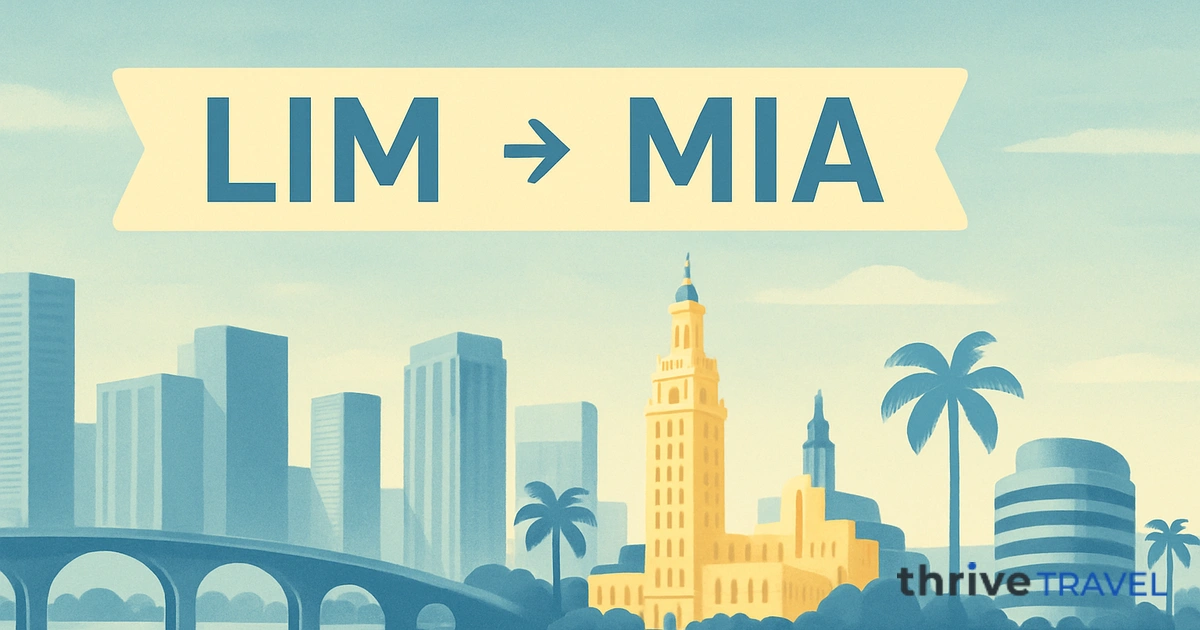 Lima to Miami