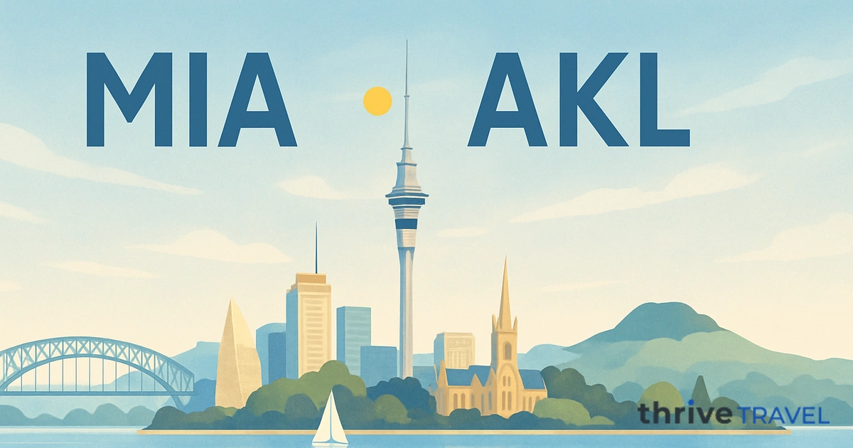 Miami to Auckland
