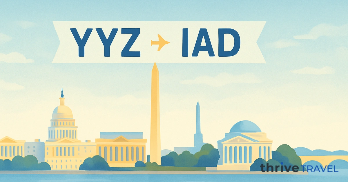 Toronto to Washington