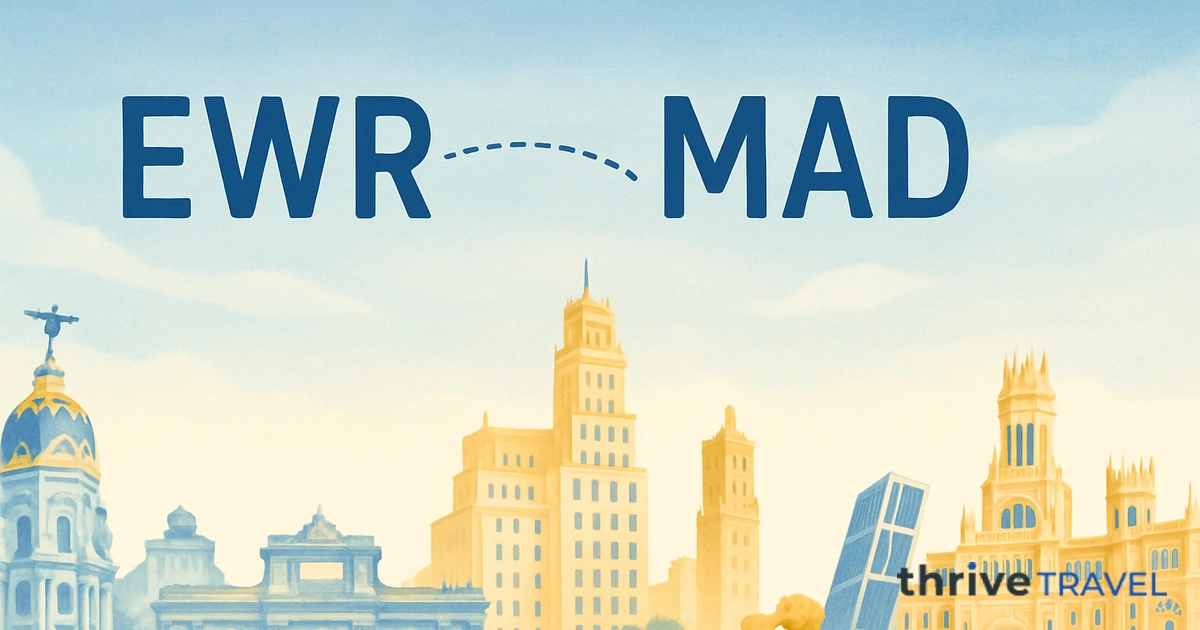 Newark to Madrid