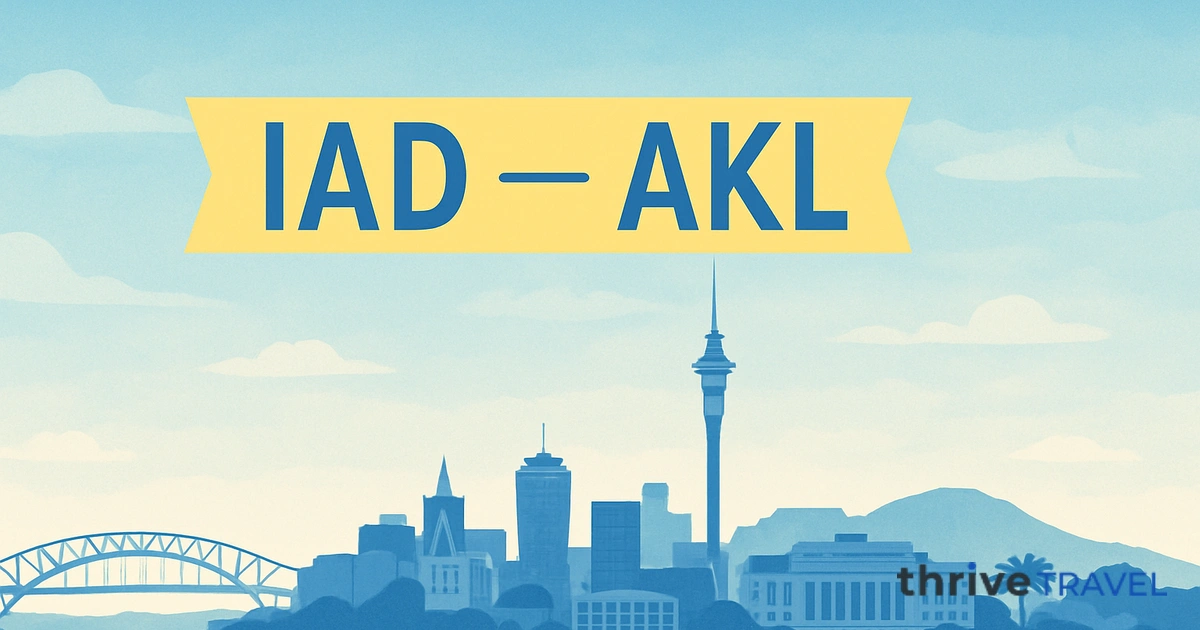 Washington to Auckland