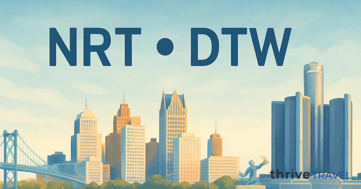 Tokyo to Detroit
