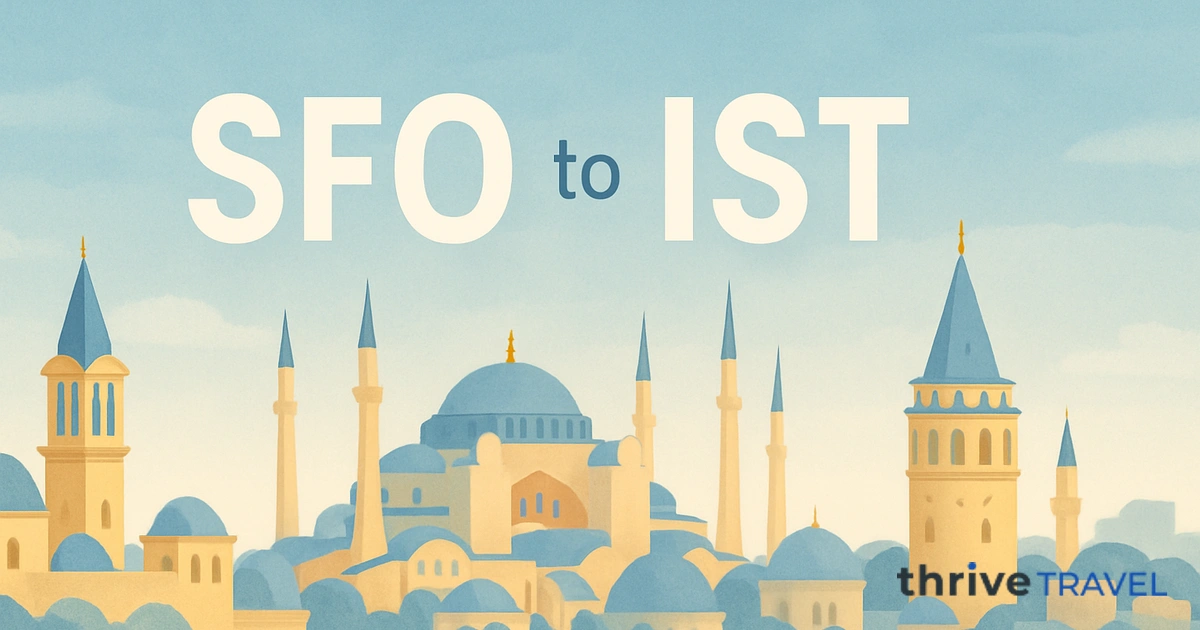 San Francisco to Istanbul
