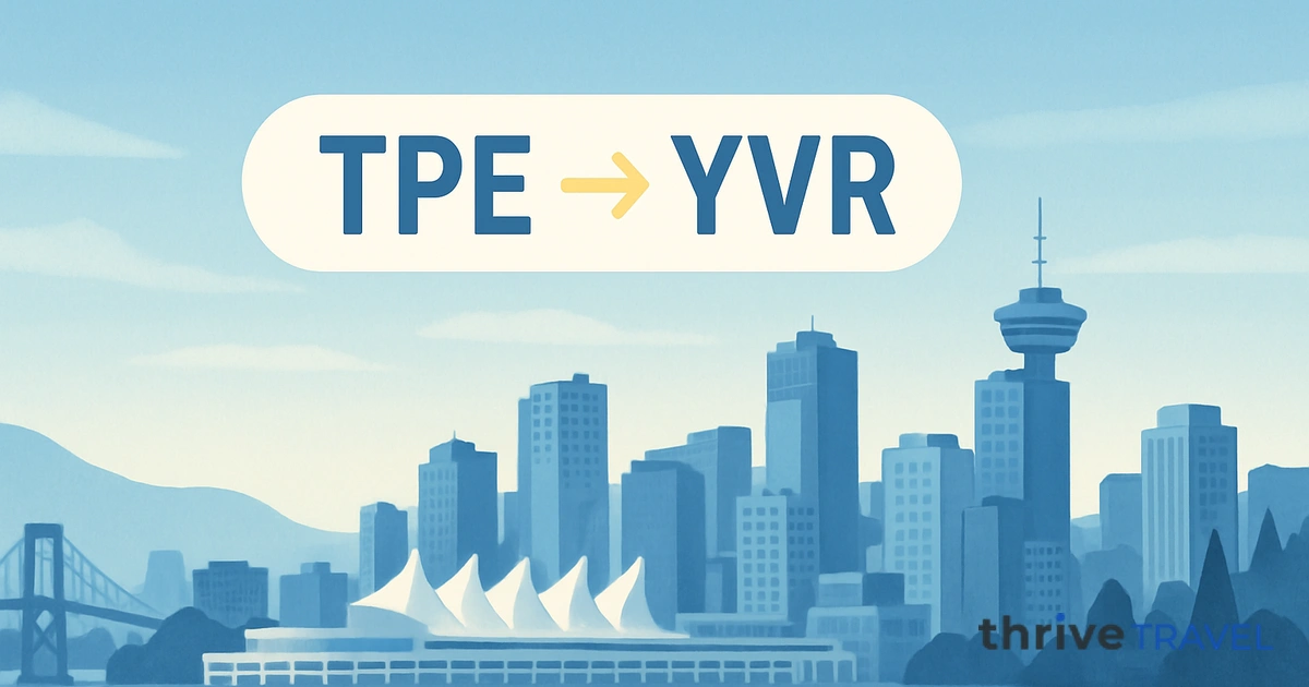Taipei to Vancouver