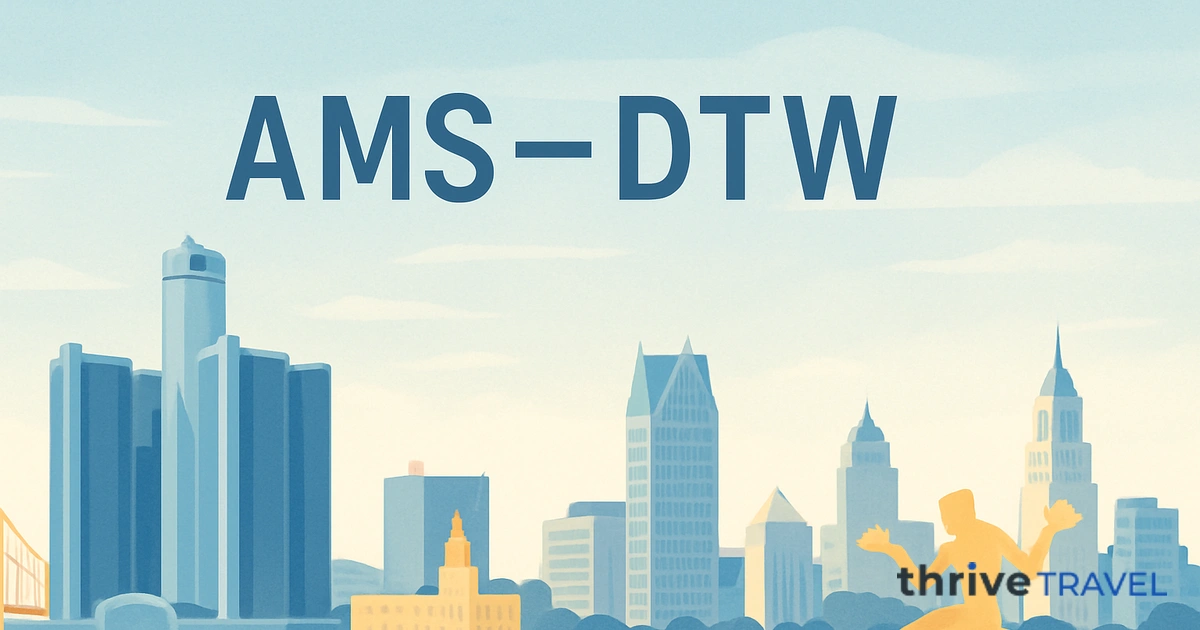 Amsterdam to Detroit