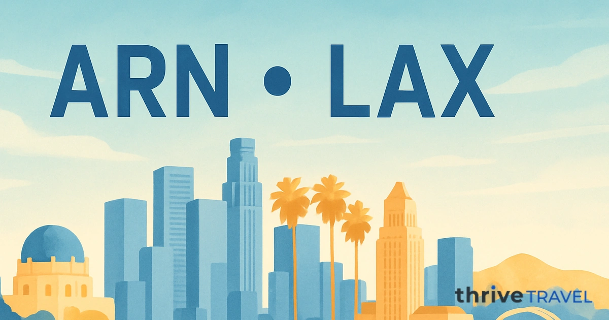 Stockholm to Los Angeles