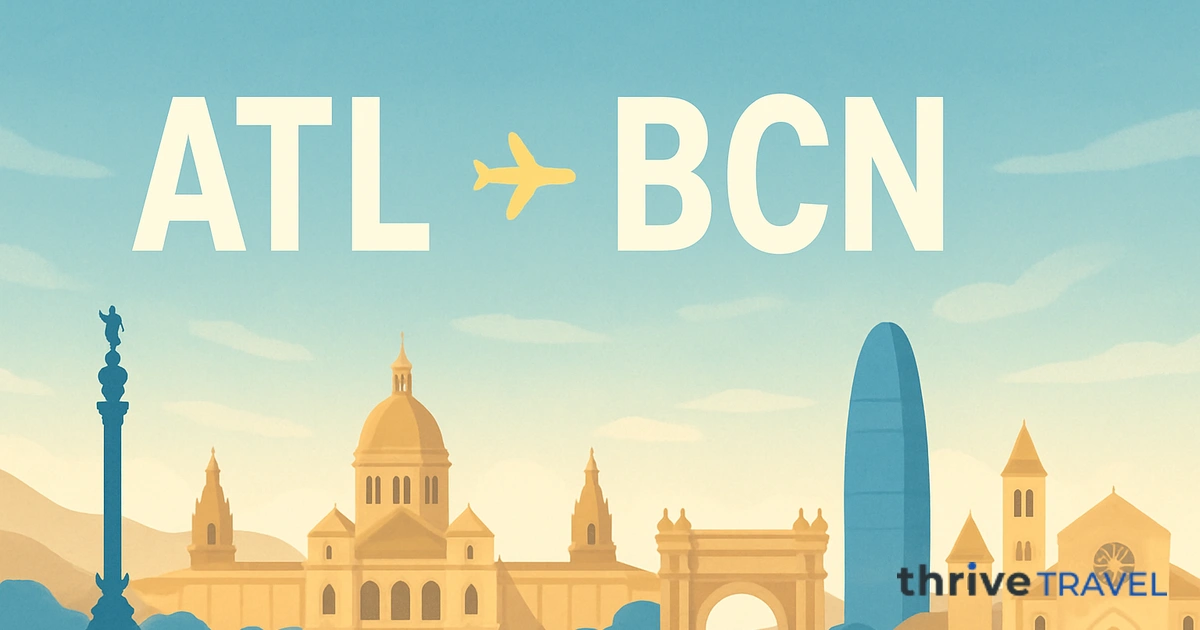Atlanta to Barcelona