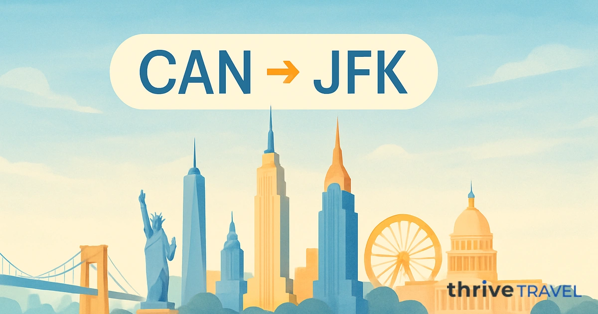 Guangzhou to New York
