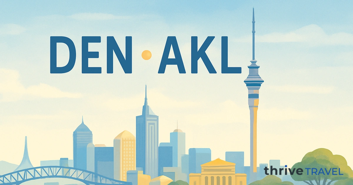 Denver to Auckland