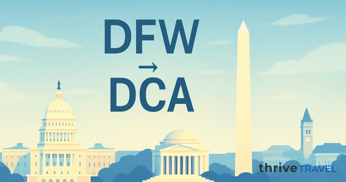 Dallas to Washington D.C.