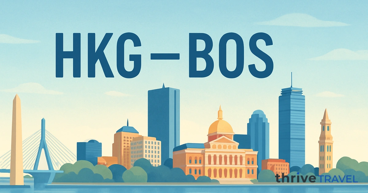 Hong Kong to Boston