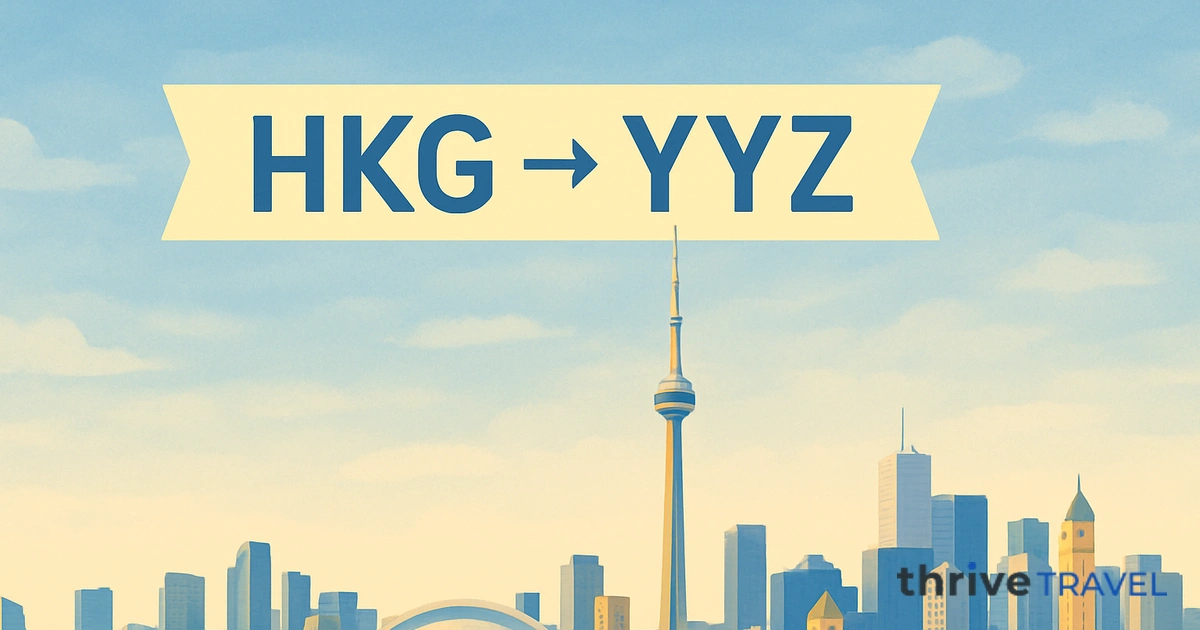 Hong Kong to Toronto