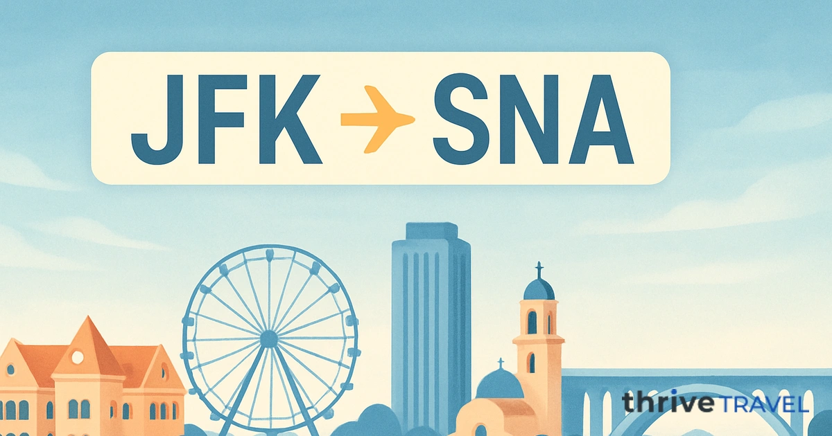 New York to Santa Ana