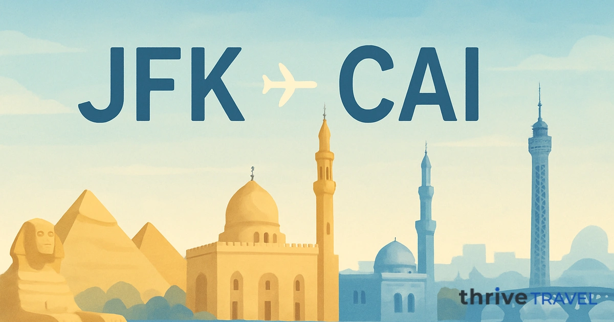 New York to Cairo