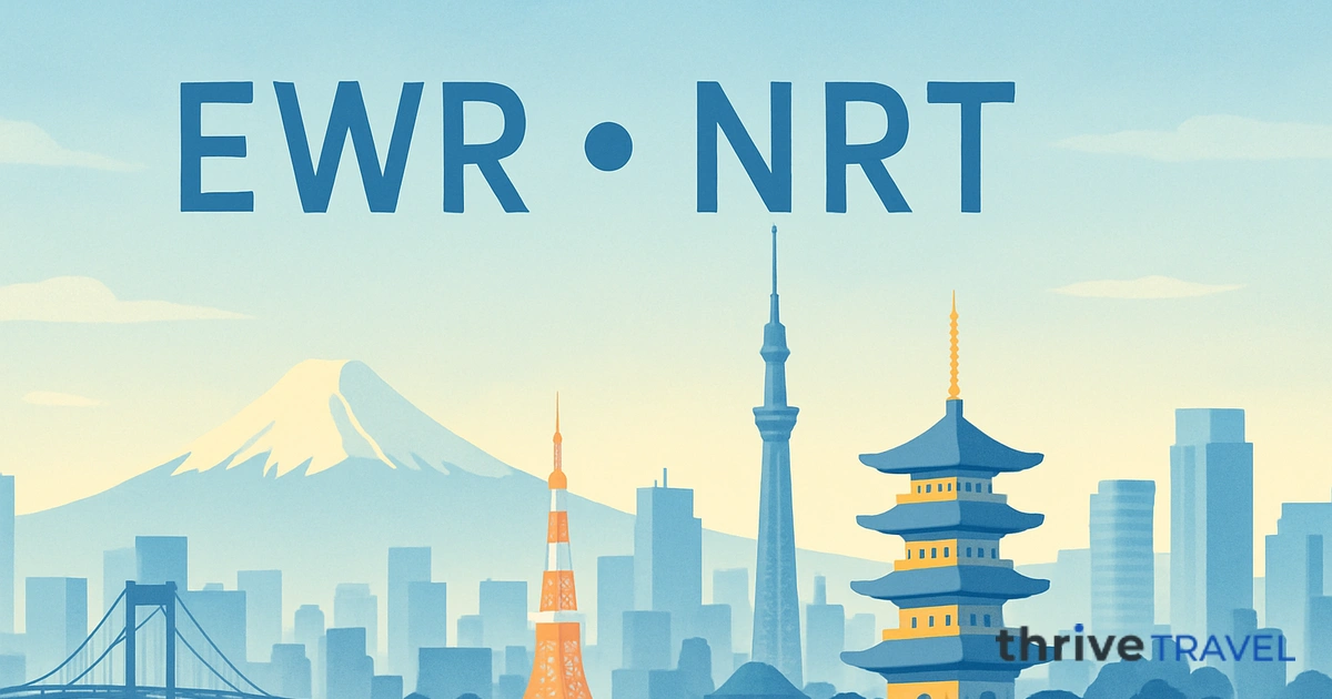 Newark to Tokyo