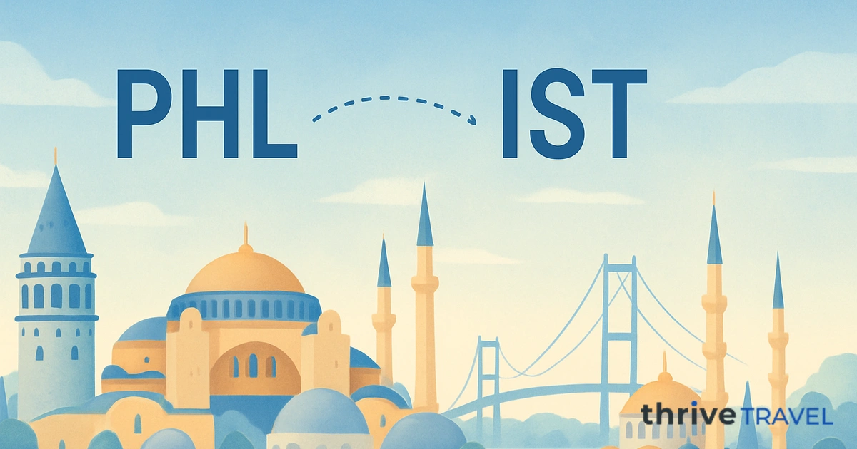 Philadelphia to Istanbul