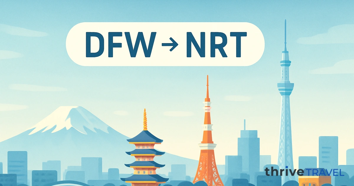 Dallas to Tokyo