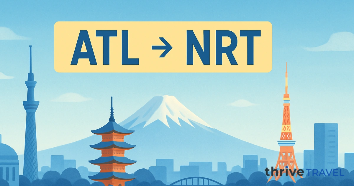 Atlanta to Tokyo