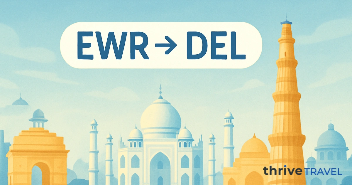 Newark to Delhi