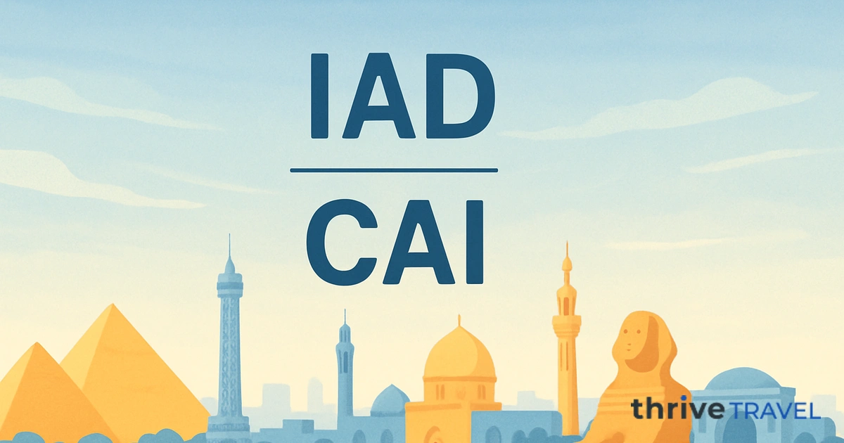 Washington to Cairo