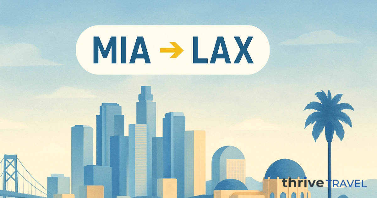 Miami to Los Angeles
