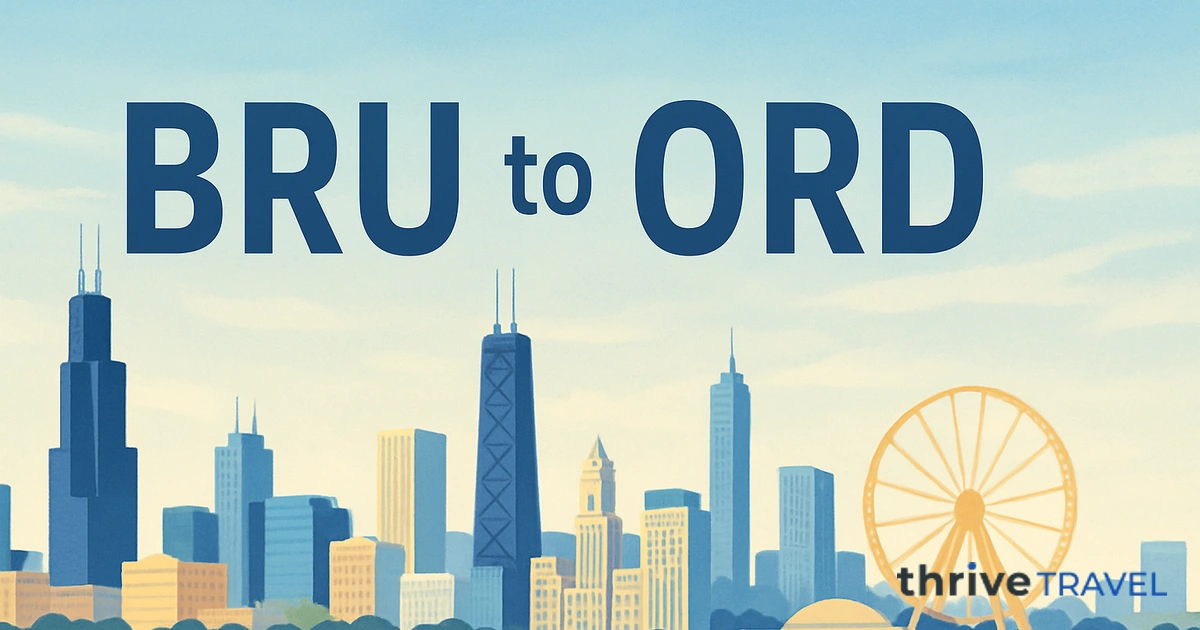 Brussels to Chicago