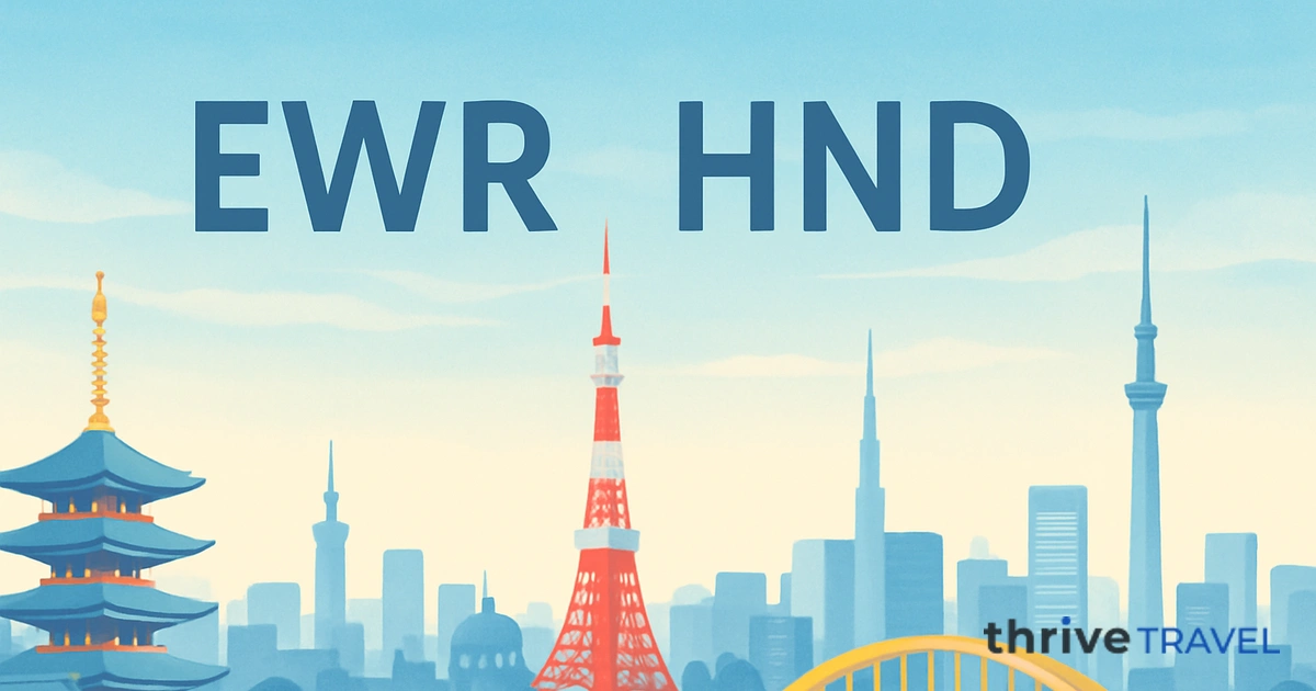 Newark to Tokyo