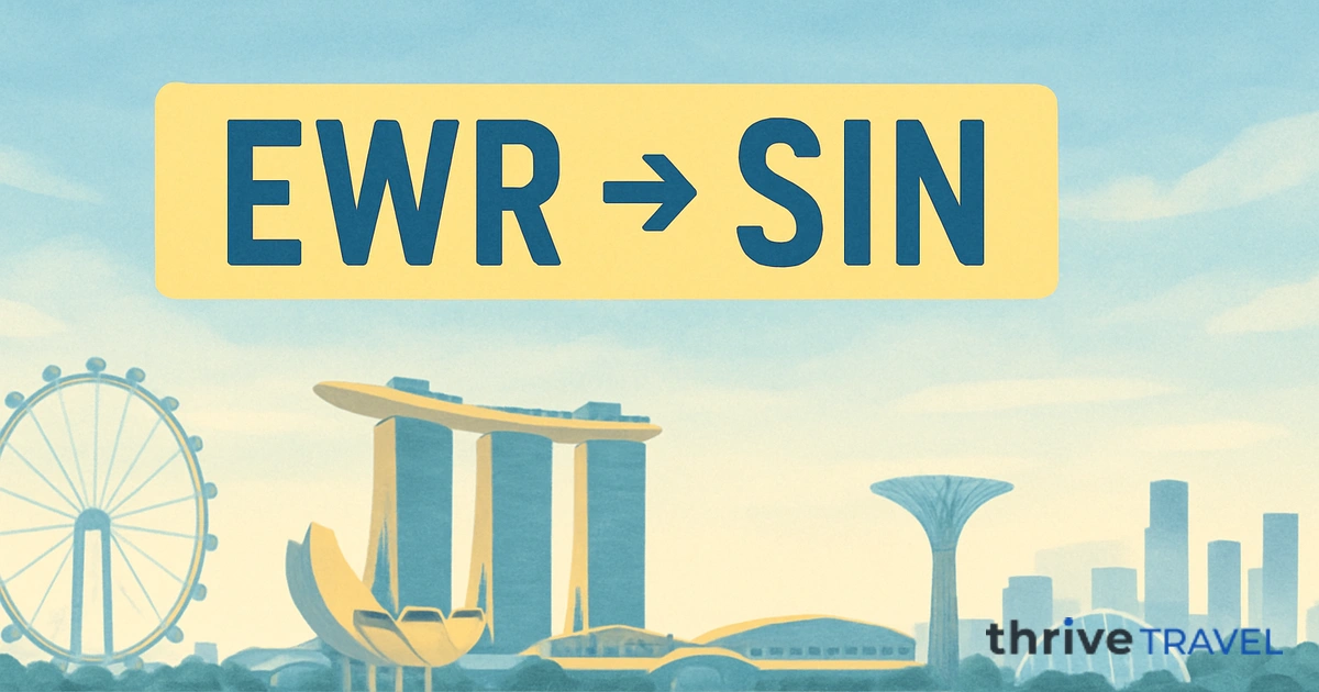 Newark to Singapore