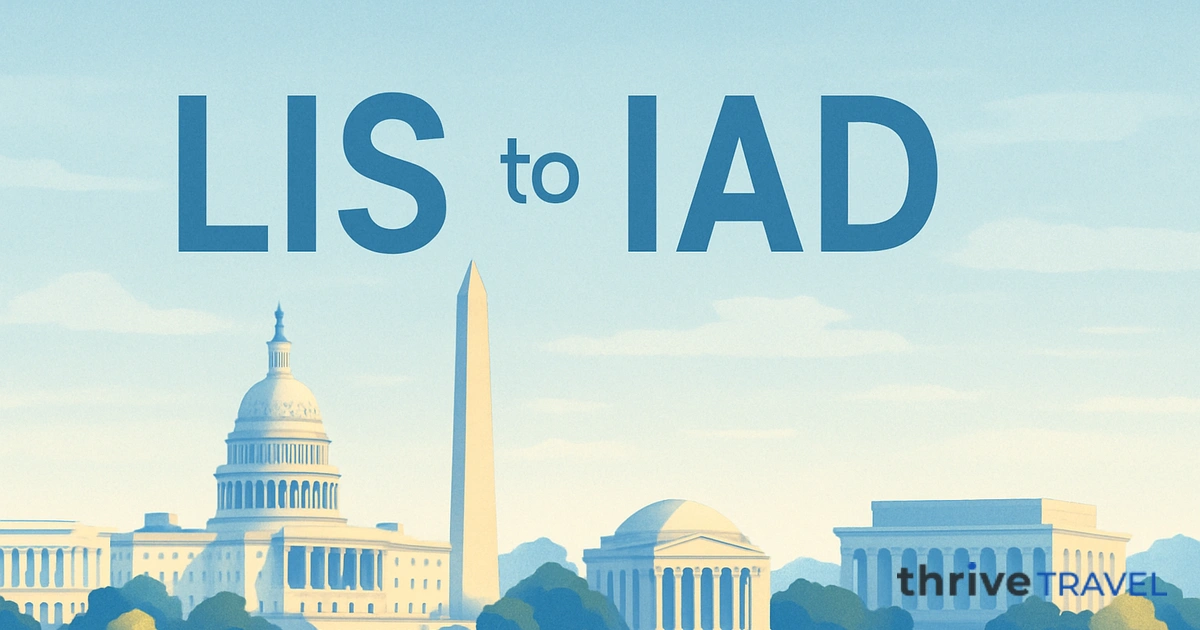 Lisbon to Washington D.C.