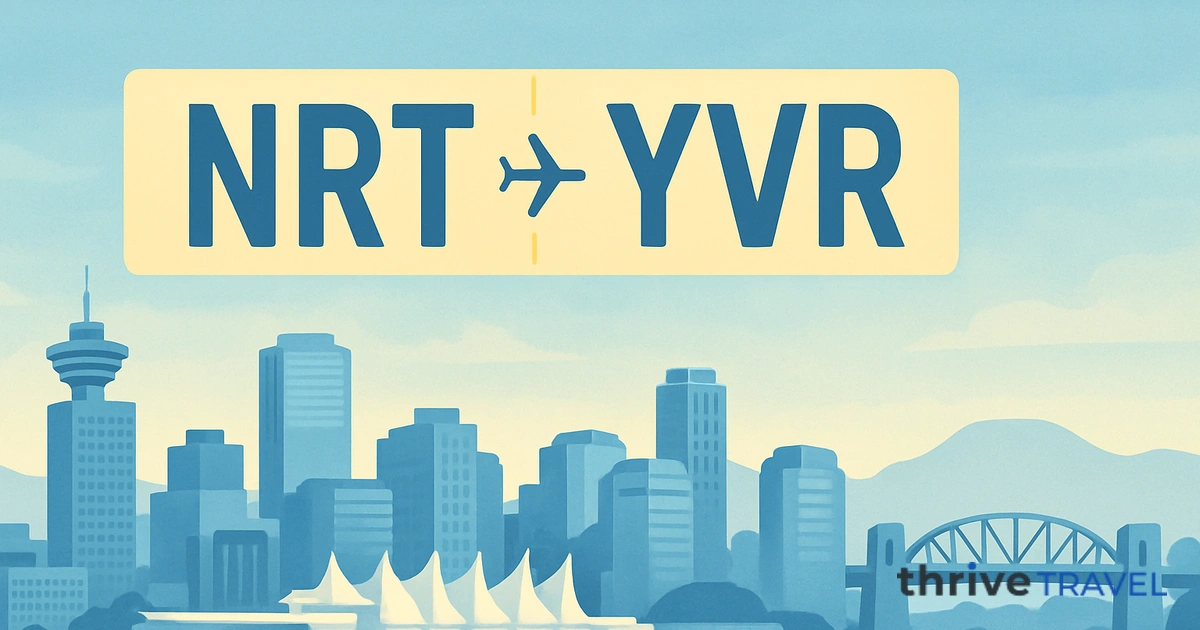 Tokyo to Vancouver