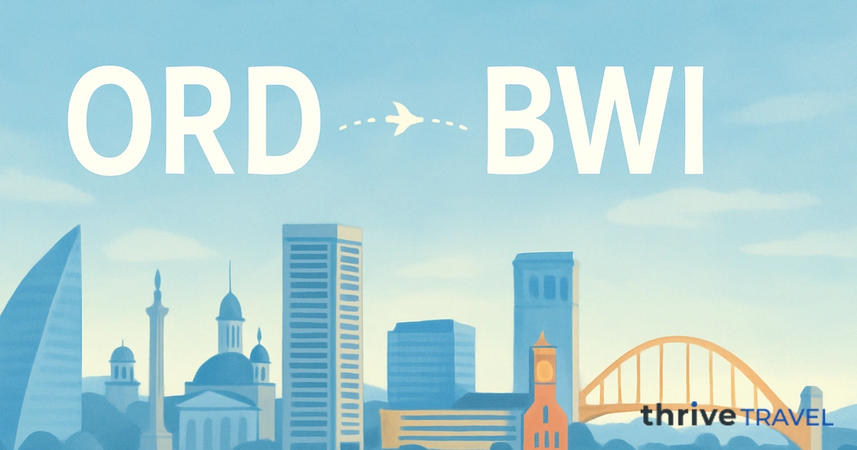 Chicago to Baltimore