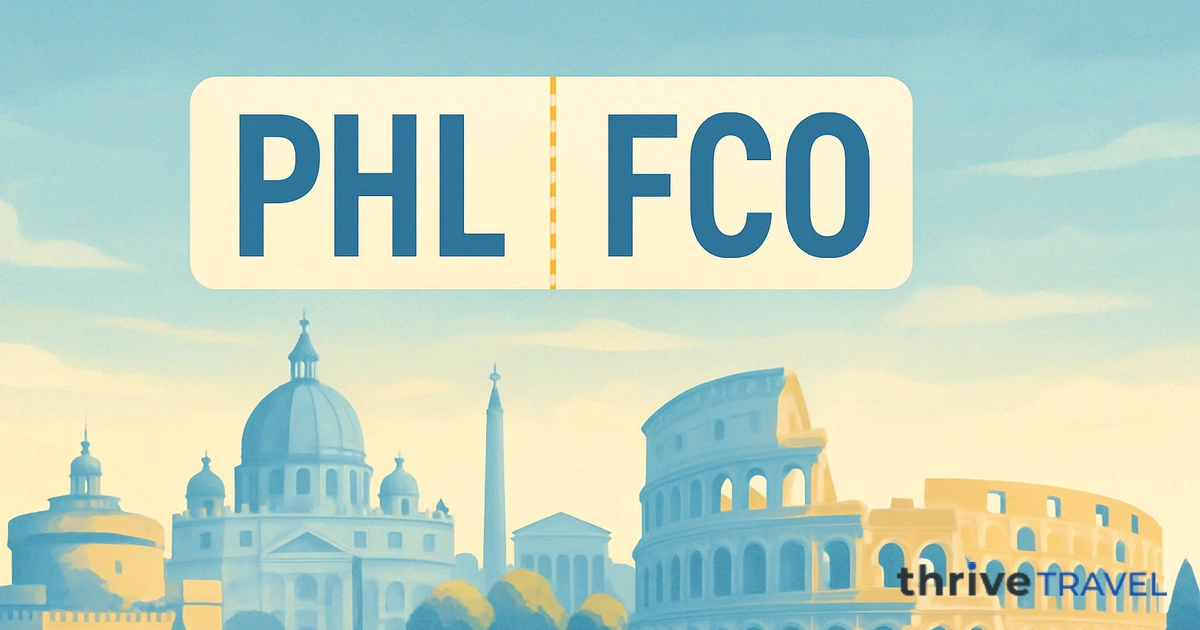 Philadelphia to Rome