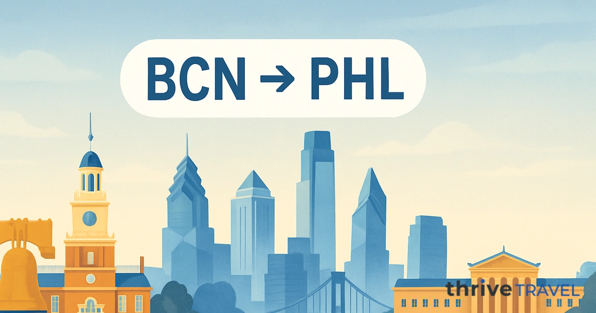 Barcelona to Philadelphia
