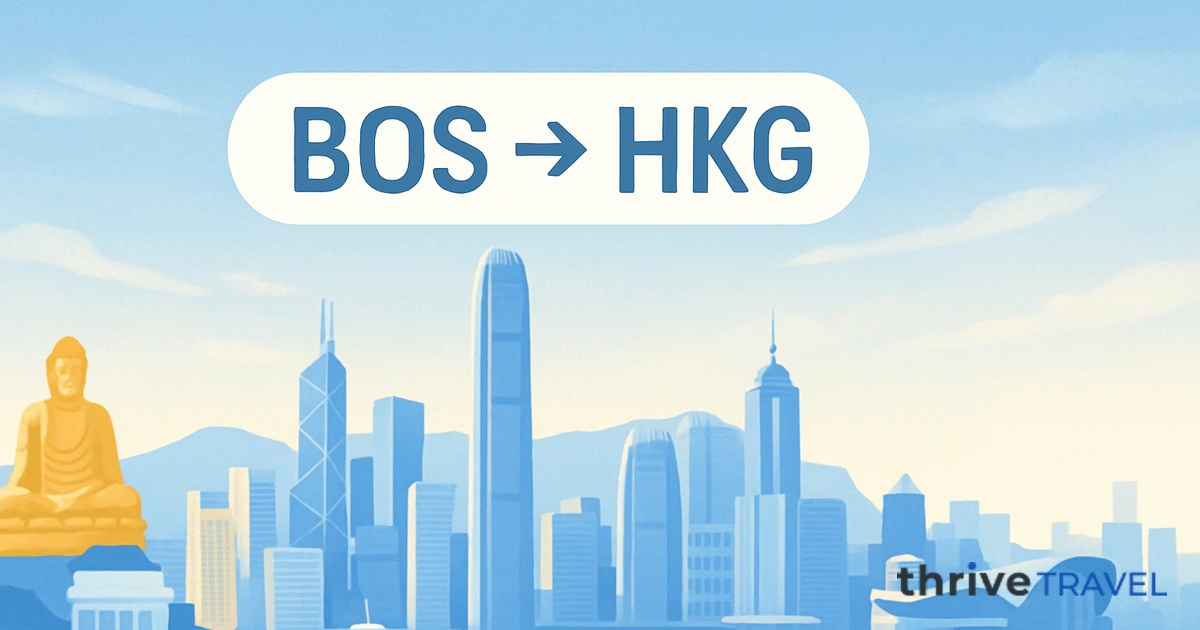 Boston to Hong Kong