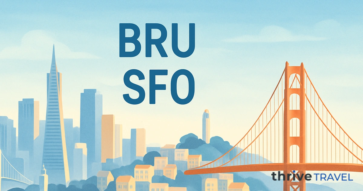 Brussels to San Francisco